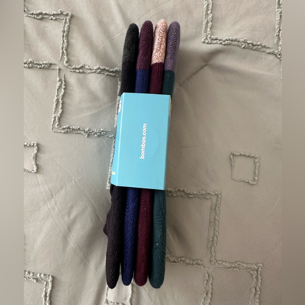 Bombas Cushioned No Show Socks Large NWT Midweight Supima Cotton - Picture 4 of 4